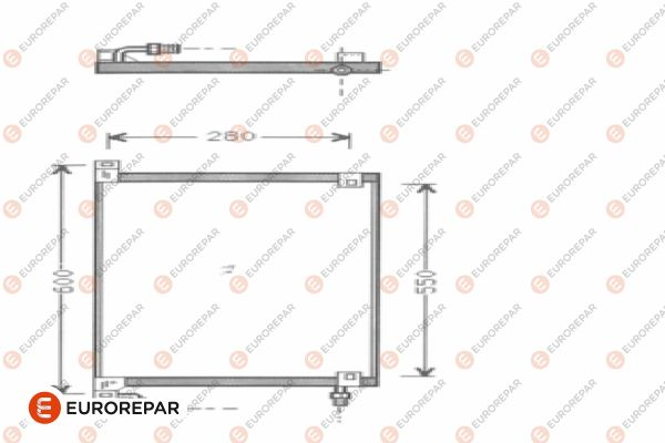 Eurorepar A/C Condenser | E163186