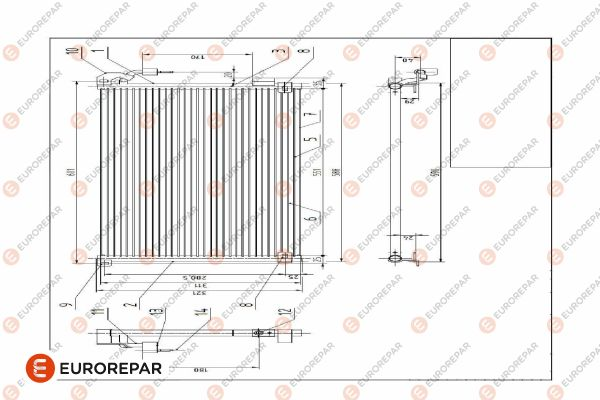 Eurorepar A/C Condenser | E163394