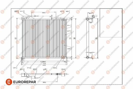 Eurorepar A/C Condenser | E163394