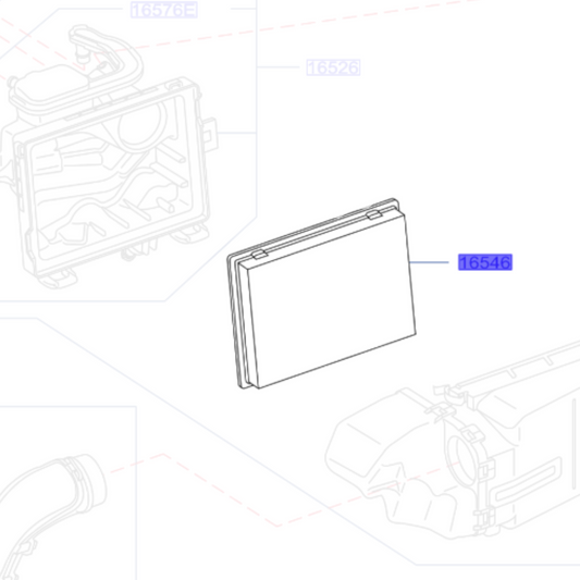 Genuine Air Filter Insert - Nissan Note 2013-2016 1.5 | 165463VD0A
