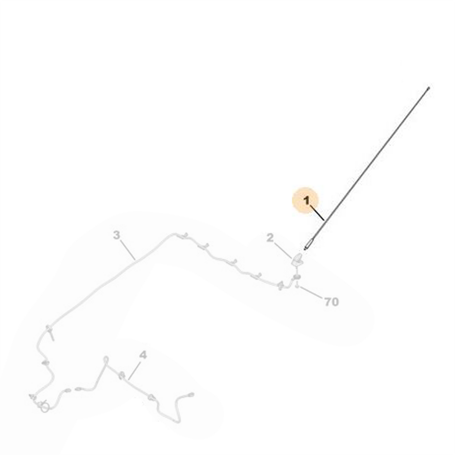 Genuine Peugeot Aerial | 9808547980