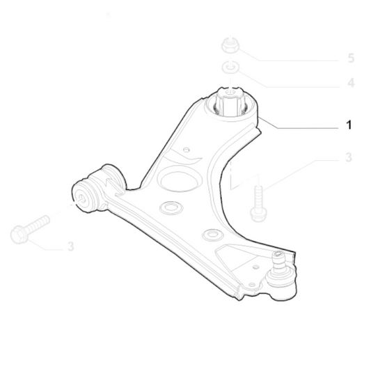 Genuine Left Wishbone - Fiat Doblo 2012-2023 | 51932035