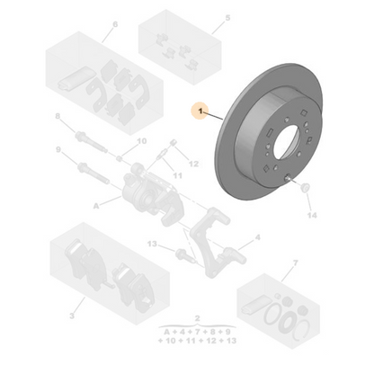 1x Genuine 280mm Front Brake Disc - Peugeot Boxer III | 4249K2