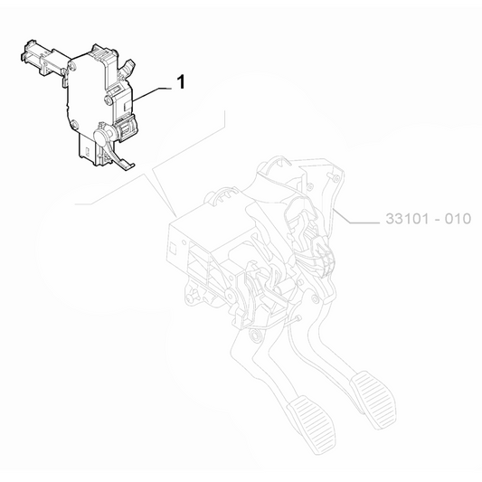 Genuine Clutch Pedal Sensor - Fiat 500 / Panda / Punto | 51905704