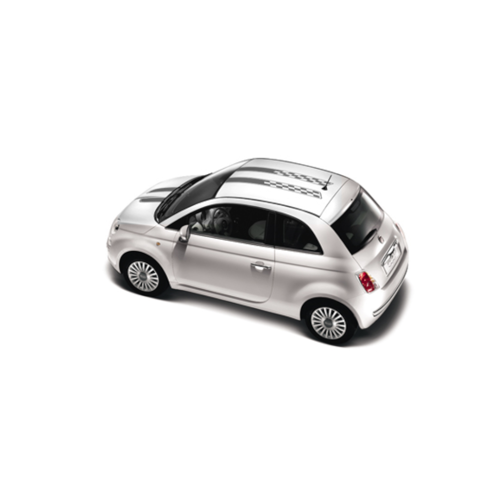Genuine Black Arrow Stripes Decal - Fiat 500 2016- | 50902000