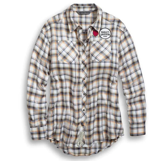 Harley Davidson - Women's Harley Vibes Plaid Shirt | 96702-19VW/022L