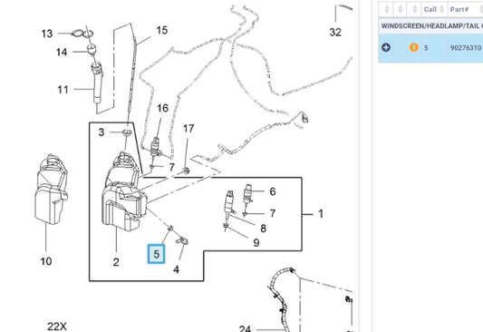Genuine Vauxhall Grommet | 90276310