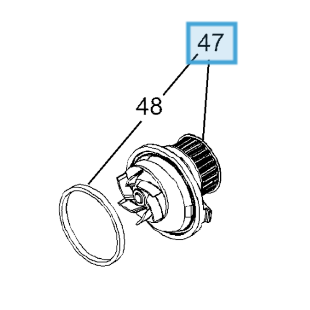 Genuine Water Pump - Vauxhall Astra / Zafira / Vectra / Antara Petrol | 95507627