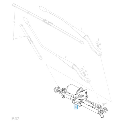 Genuine Wiper Motor - Vauxhall Corsa D 2007-2014 RHD | 13372899
