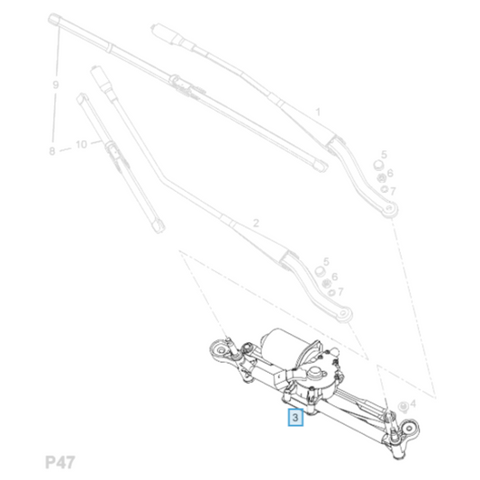Genuine Wiper Motor - Vauxhall Corsa D 2007-2014 RHD | 13372899