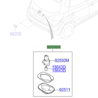 Genuine Number Plate Light - Kia Venga 2009-2019 | 925011M000