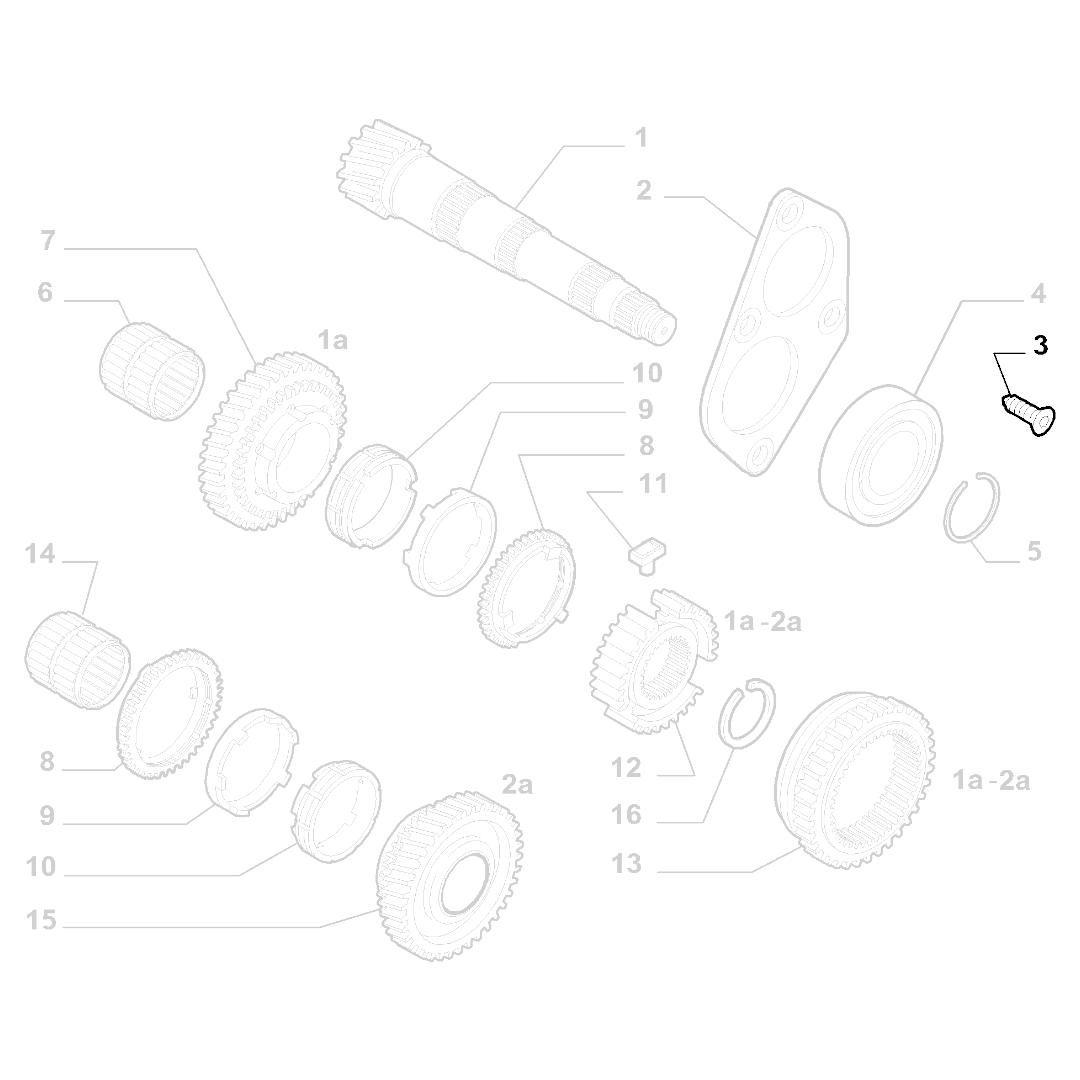 Genuine Gearbox Rosetta Screw - Fiat 500 / 500L | 55186116