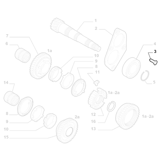 Genuine Gearbox Rosetta Screw - Fiat 500 / 500L | 55186116