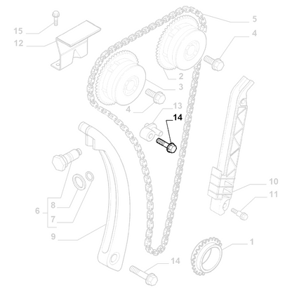 1x Genuine Timing Chain Screw - M6X30 - Alfa Romeo 159 2005-2011 | 71739660