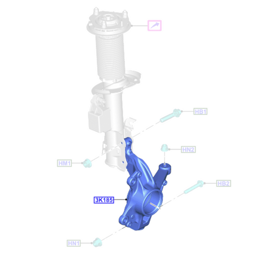 Genuine Front Right Knuckle - Ford Fiesta 2017- | 2084454