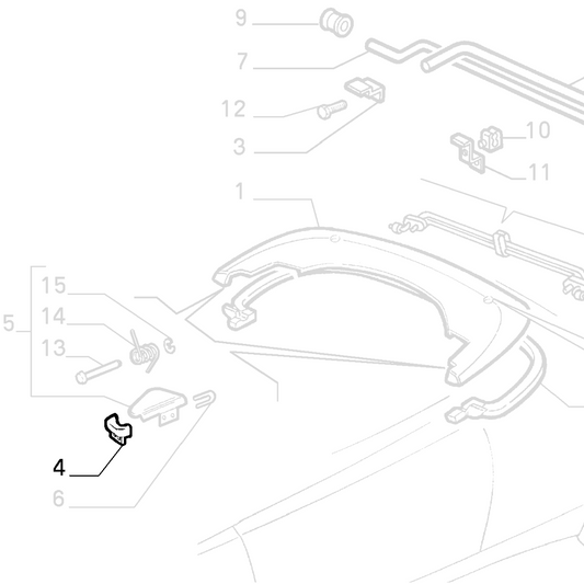 Genuine Roof Flap Protection - Alfa Romeo 916 Spider | 152109099