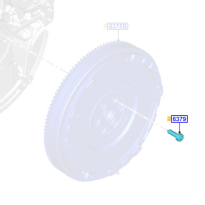 1x Genuine Flywheel Bolt - M9x26mm - Ford Fiesta 2017- | 1731836
