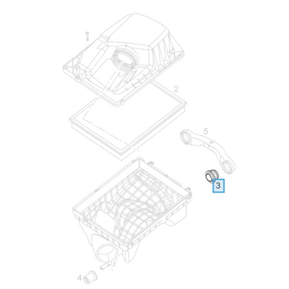 Genuine Air Filter Box Bracket Bumper - Vauxhall Astra / Corsa | 9129705