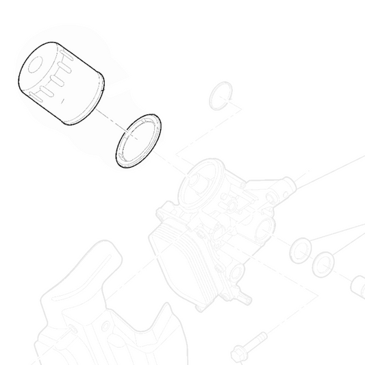 Genuine Oil Filter with Seal - Fiat 500L / 500X | 55242758