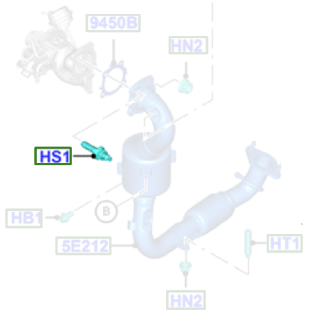 Genuine Catalytic Converter Bolt - M8x25mm - Ford Fiesta 2001-2019 1.0 | 2419000