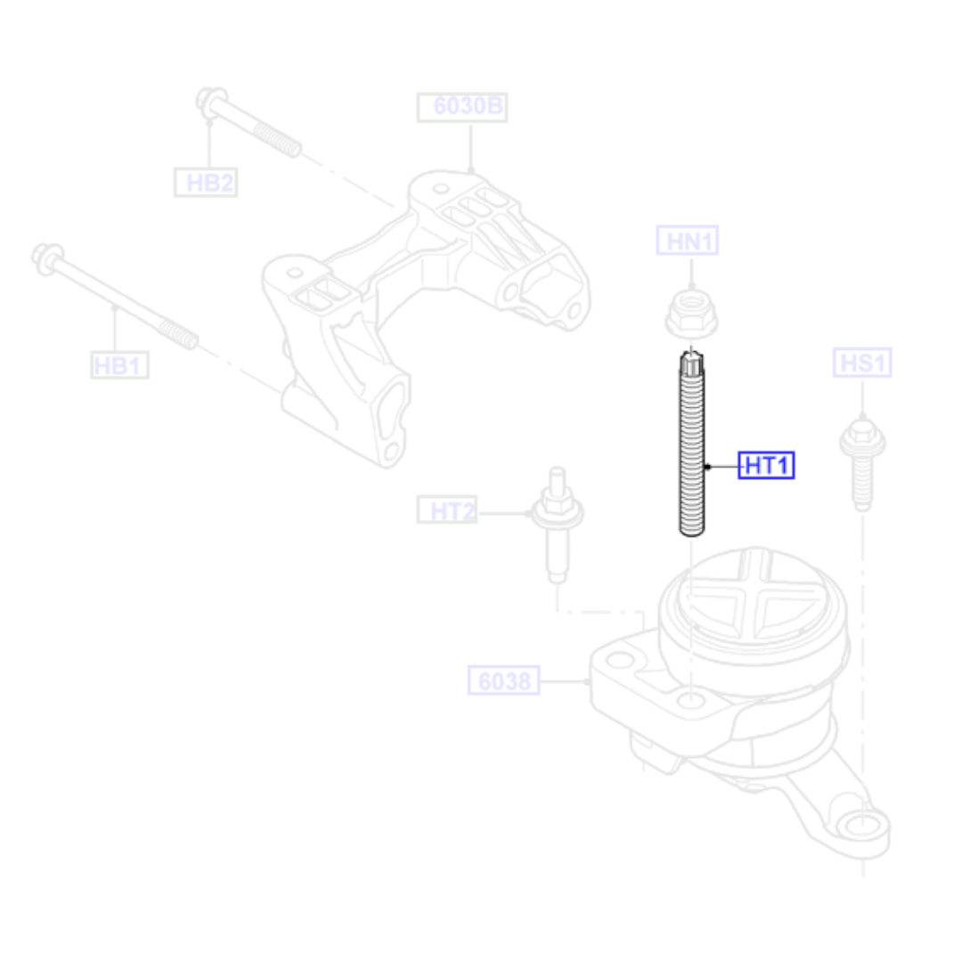 1x Genuine Engine Mounting M14 Stud - Ford Mondeo / S-Max Galaxy | 1405124