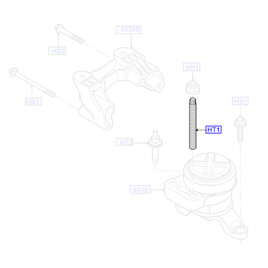 1x Genuine Engine Mounting M14 Stud - Ford Mondeo / S-Max Galaxy | 1405124