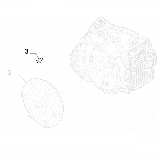 1x Genuine Torque Converter Screw - 312-24x.44 - Jeep | K06036809AA
