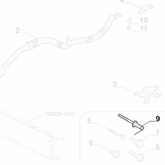 1x Genuine AC Pressure Pipe Screw - Alfa Romeo Giulia / Stelvio 2017- | 50541774