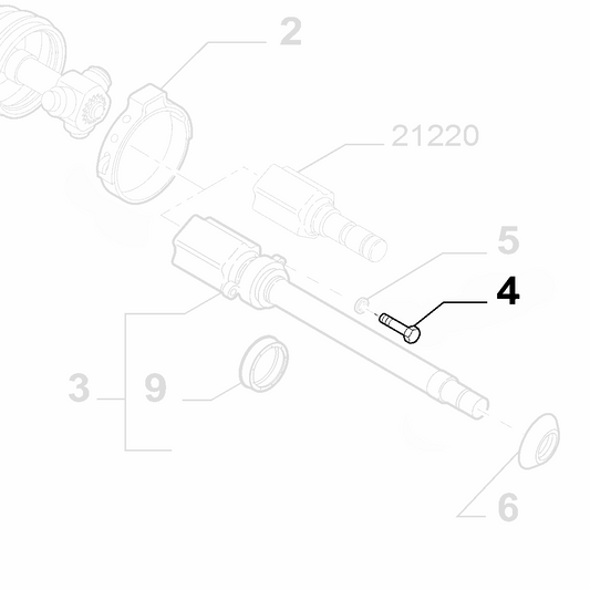 1x Genuine Axle Shaft Screw - Alfa Romeo / Fiat | 16286724