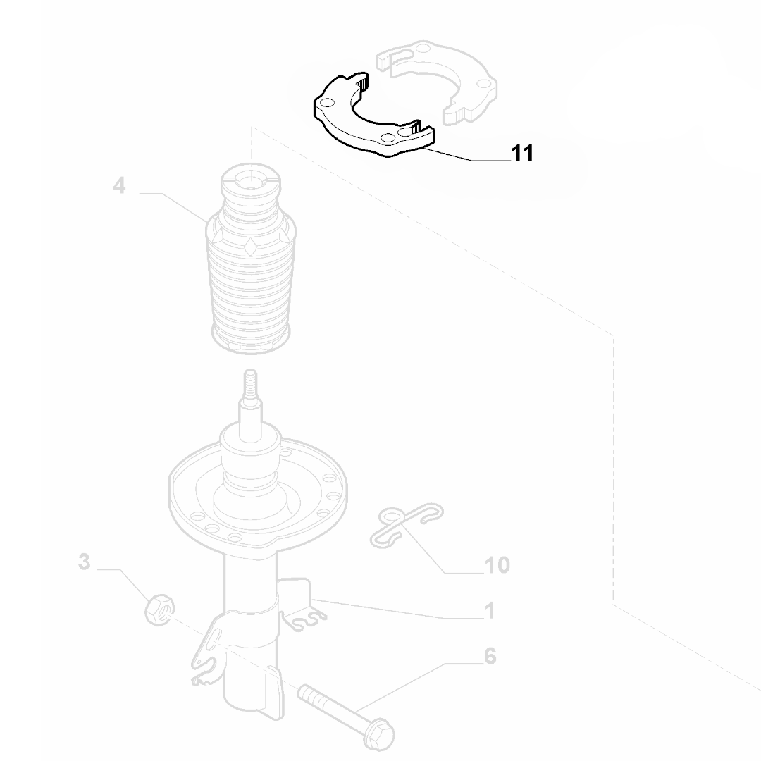 Genuine Front Shock Absorber Plate - Alfa Romeo Giulietta 2010-2020 | 51817819