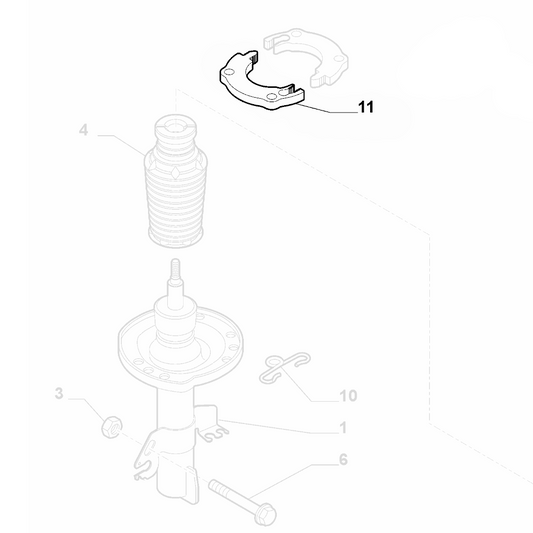 Genuine Front Shock Absorber Plate - Alfa Romeo Giulietta 2010-2020 | 51817819