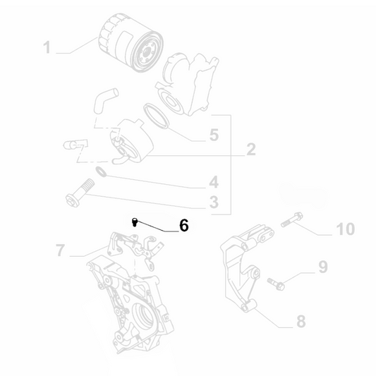 1x Genuine M6X12 Screw - Fiat Fullback 2016-2019 | 6000607574