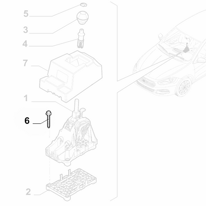 1x Genuine Gear Stick Base Screw - Fiat Tipo 2015- | 55265336