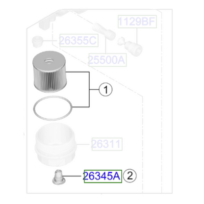 Genuine Oil Filter - Kia Sportage / Ceed 2018-2025 1.6 Diesel | 263202U000