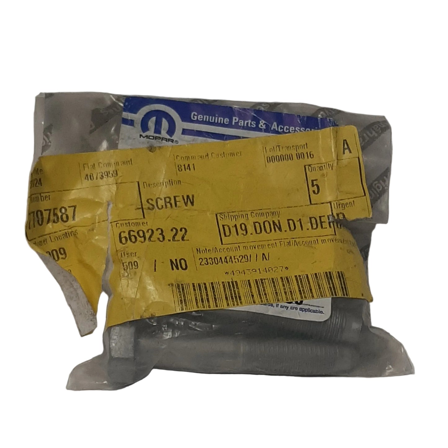 Genuine Fiat Screw | 52242963