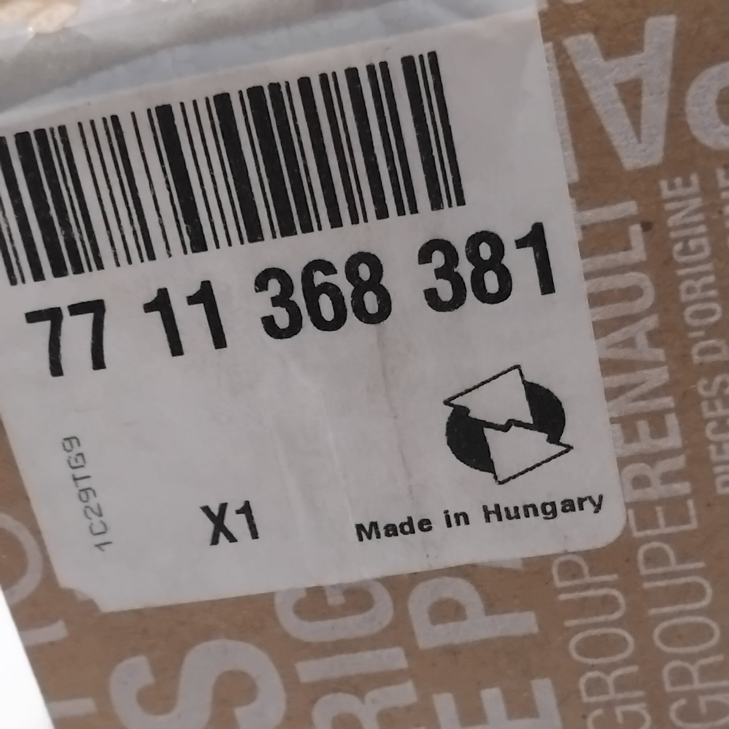 Genuine Renault Alternator Ex | 77 11 368 381