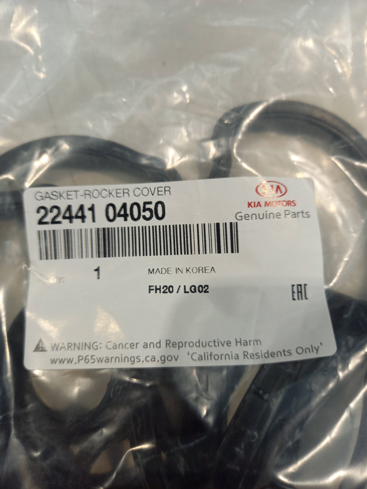 Genuine Kia Gasket-Rocker Cover | 2244104050