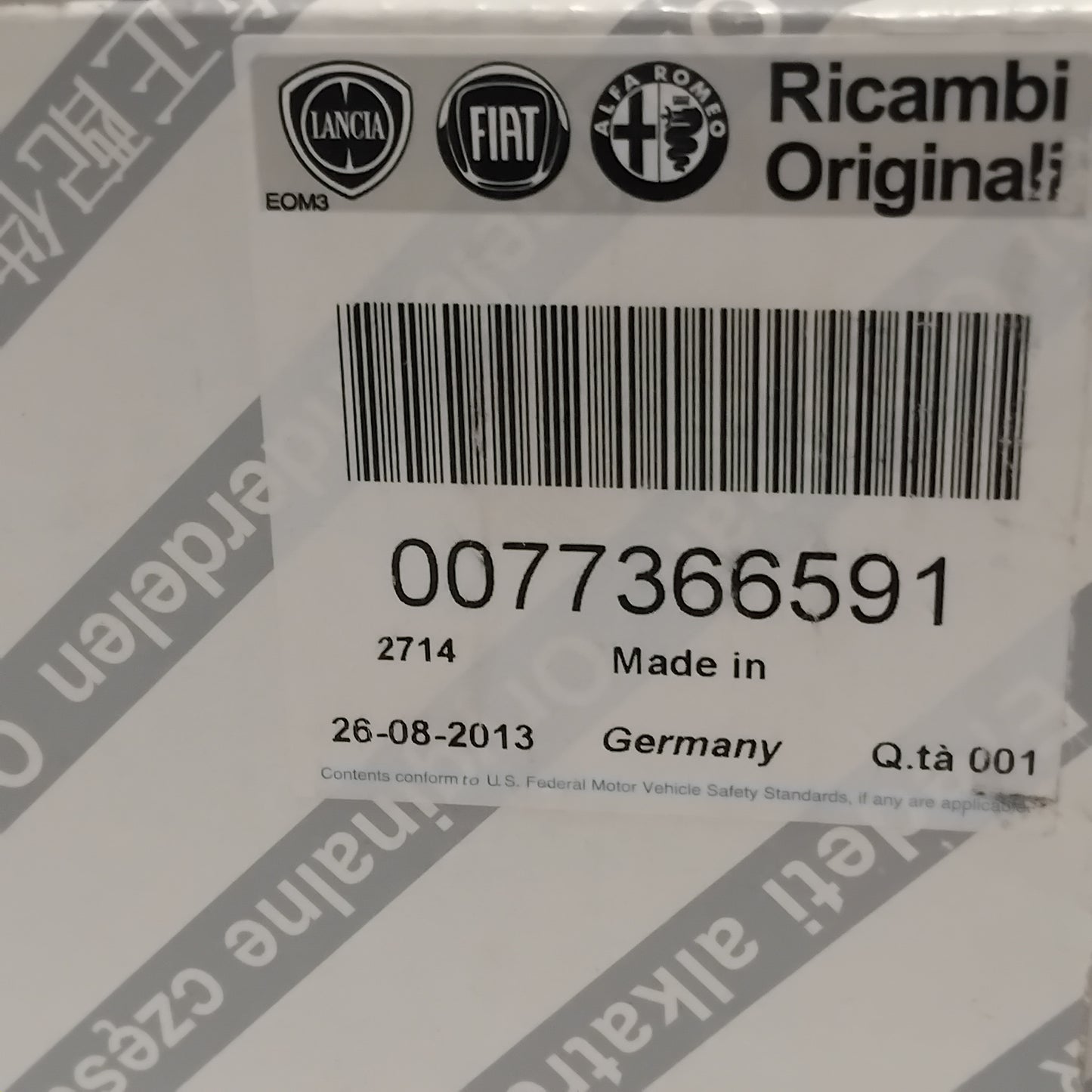 Genuine Fiat Prefilled Cylin | 77366591