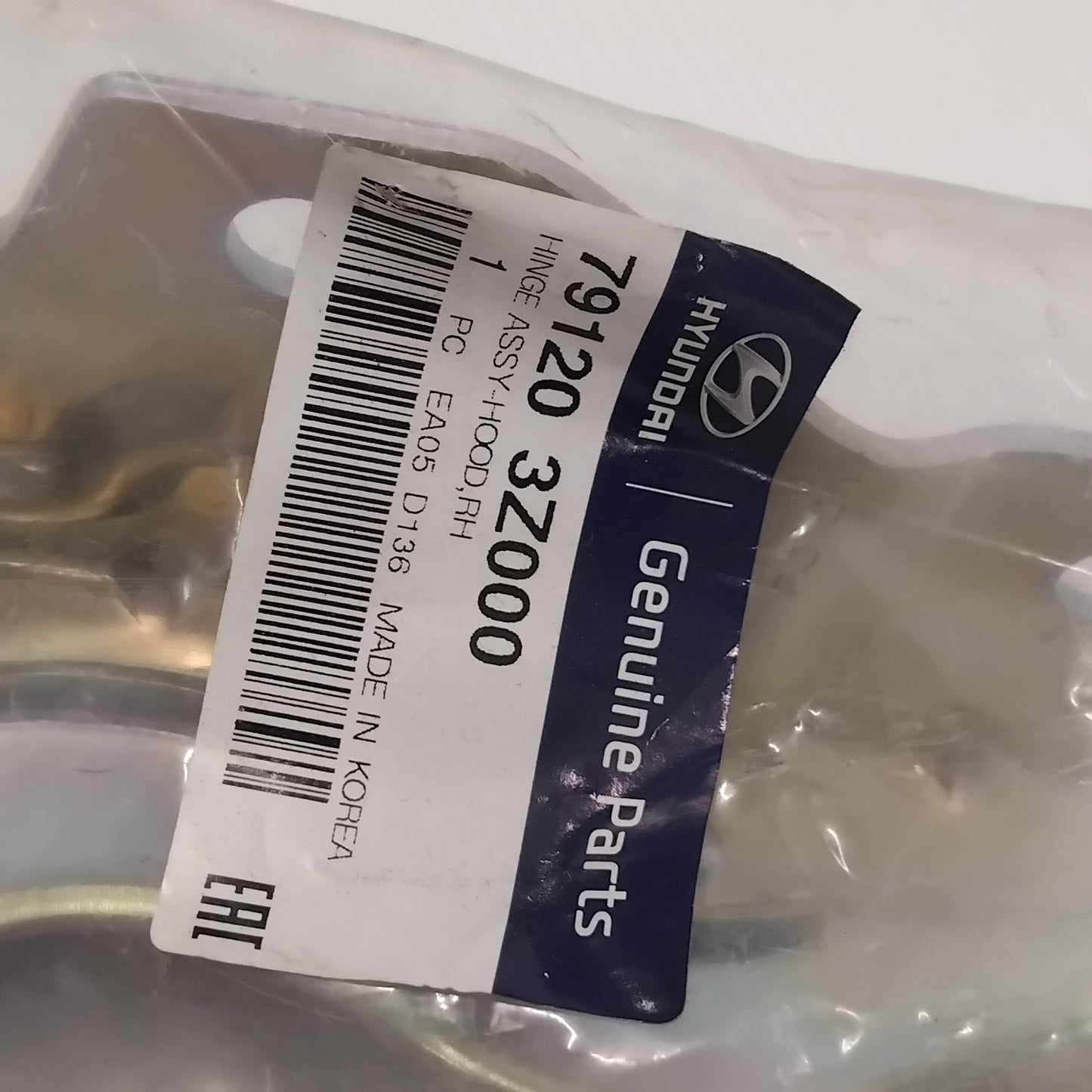 Genuine Hyundai Hinge Assy-Hood Rh | 791203Z000