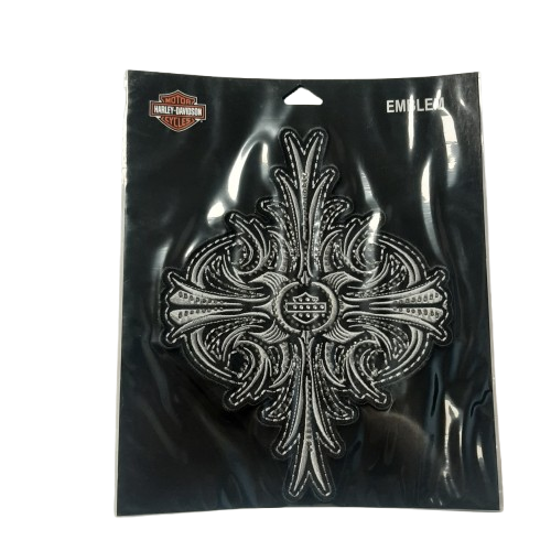 Genuine Harley Davidson Studded Cross Sew-On Patch | EM198754