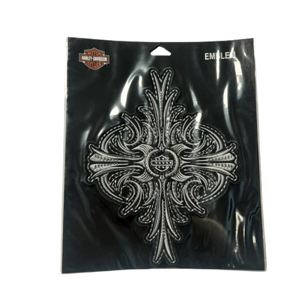 Genuine Harley Davidson Studded Cross Sew-On Patch | EM198754