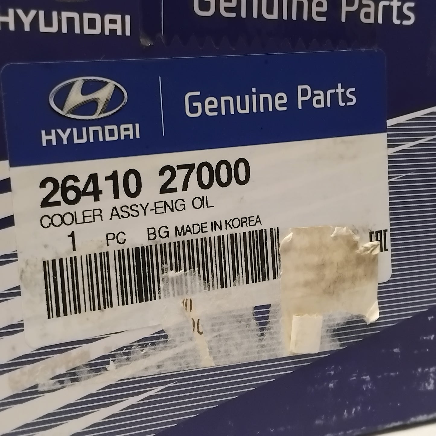 Genuine Hyundai Cooler Assy-Eng Oil | 2641027000