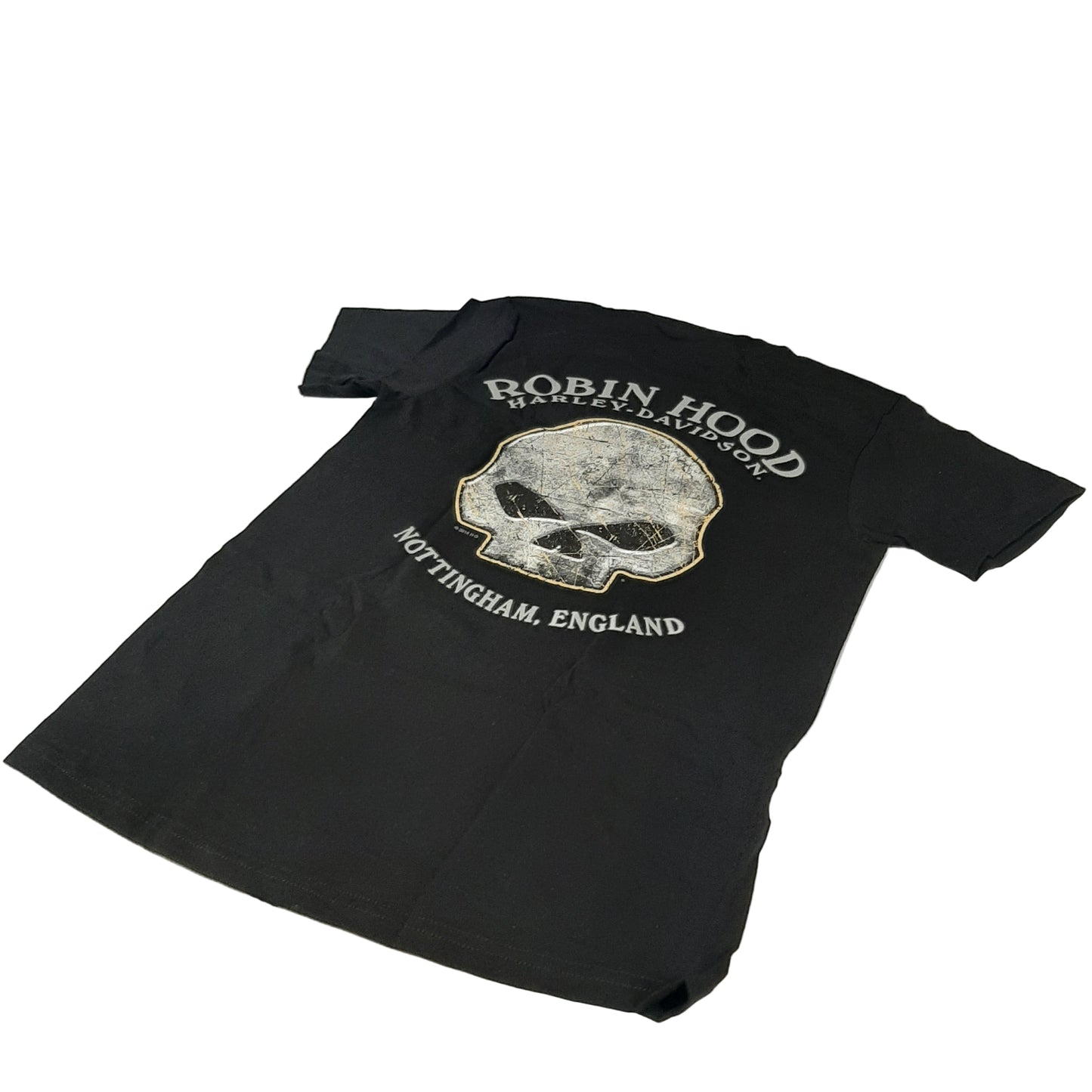 Genuine Harley Davidson S Skull Fire Robin Hood Men's T-shirt - Small | R0023713