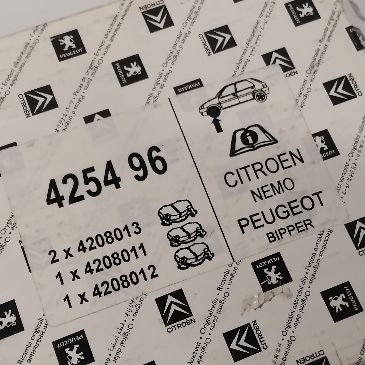 Genuine Front Brake Pad Set - Citroen Nemo 1.4 Diesel | 425496