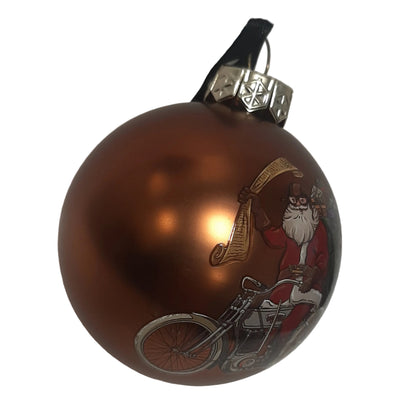 Genuine Harley Davidson Santa Christmas Ball Ornament  | HDX99194