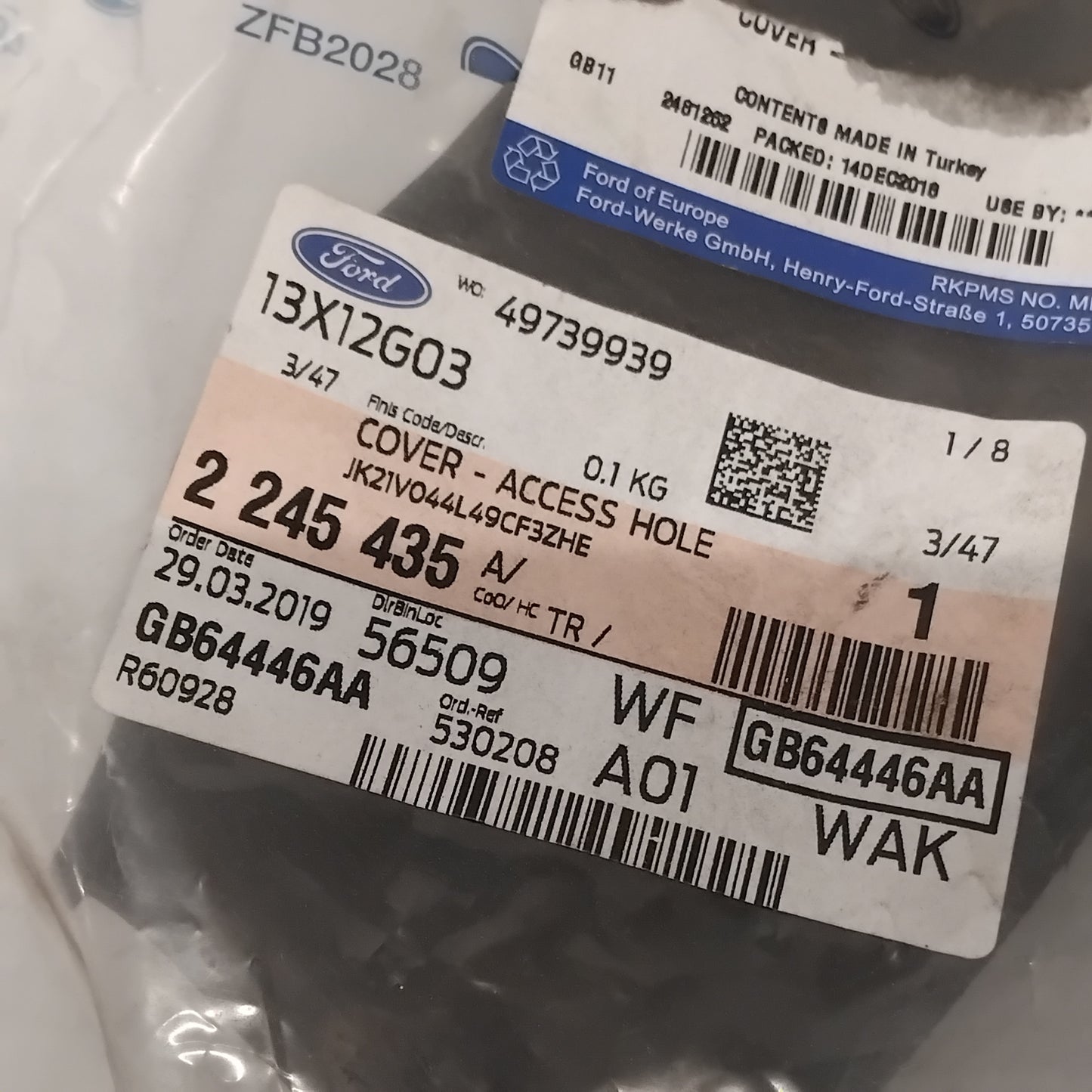 Genuine Ford Cover - Access Hole | 2245435