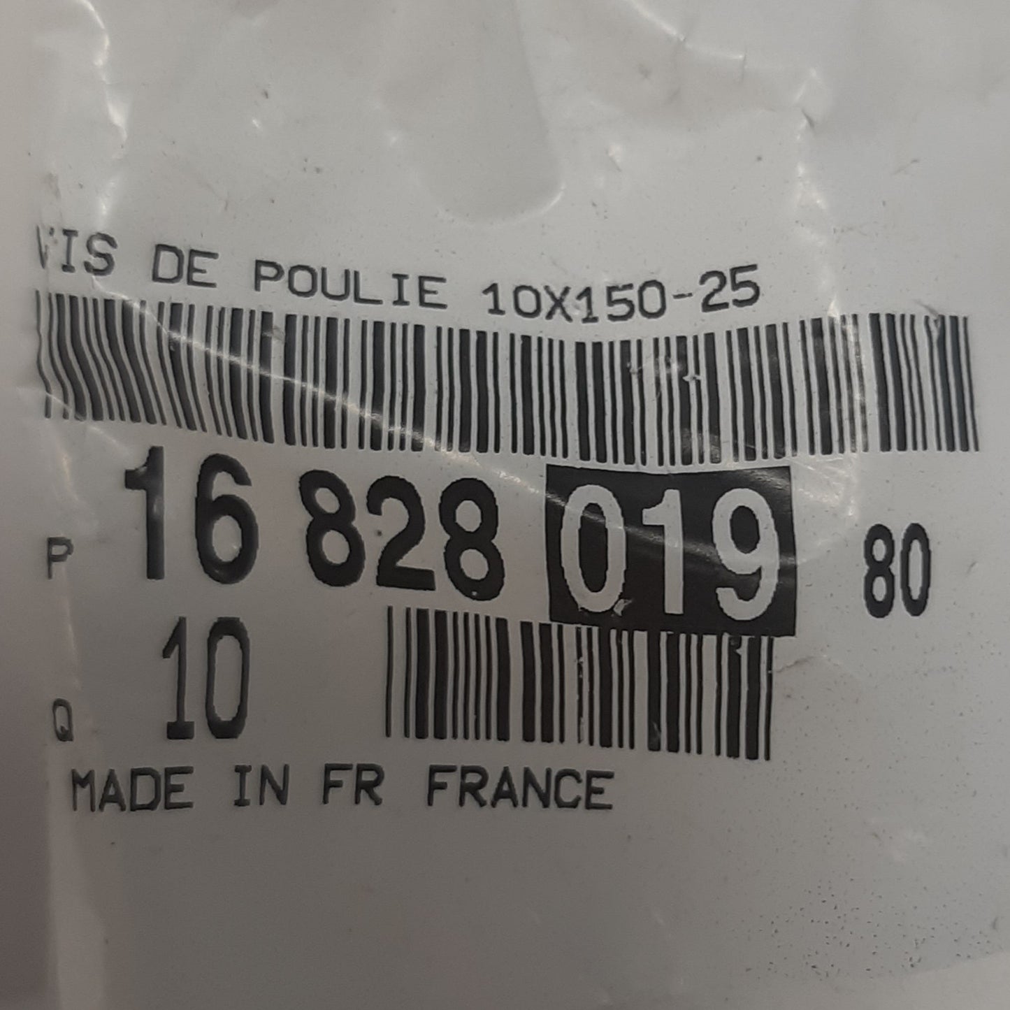 Genuine Peugeot Pulley Screw | 1682801980