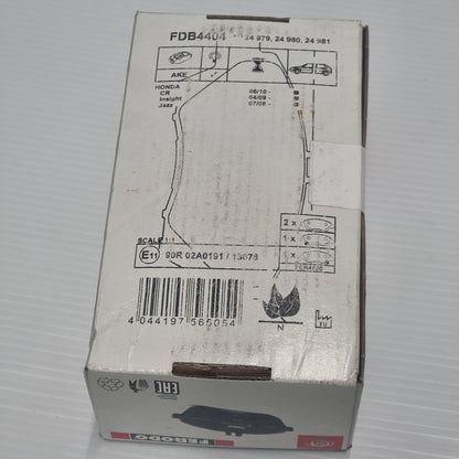 Ferodo I:Set 4 Brk Pds | FDB4404
