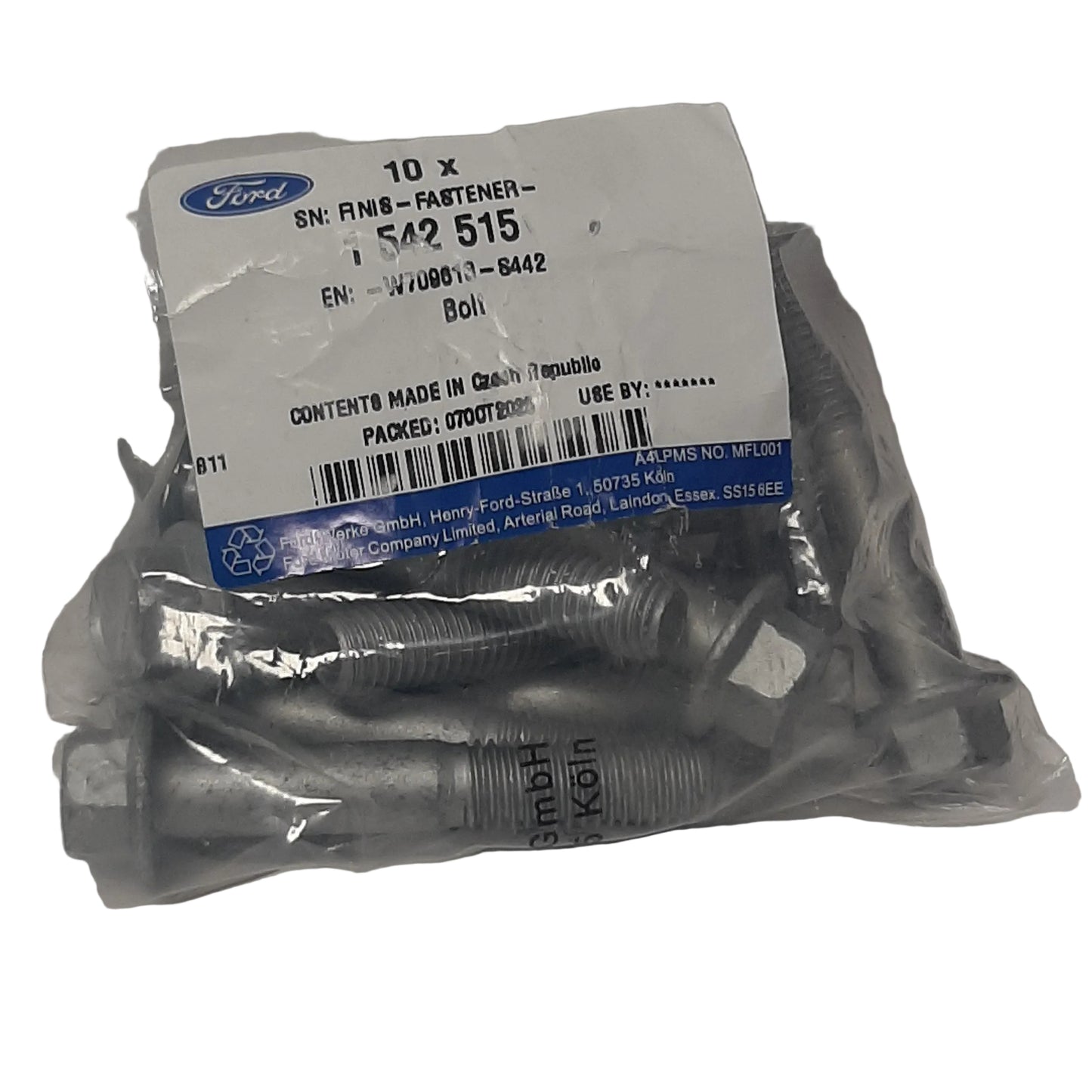 Genuine Front Knuckle Bolt - Ford | 1542515