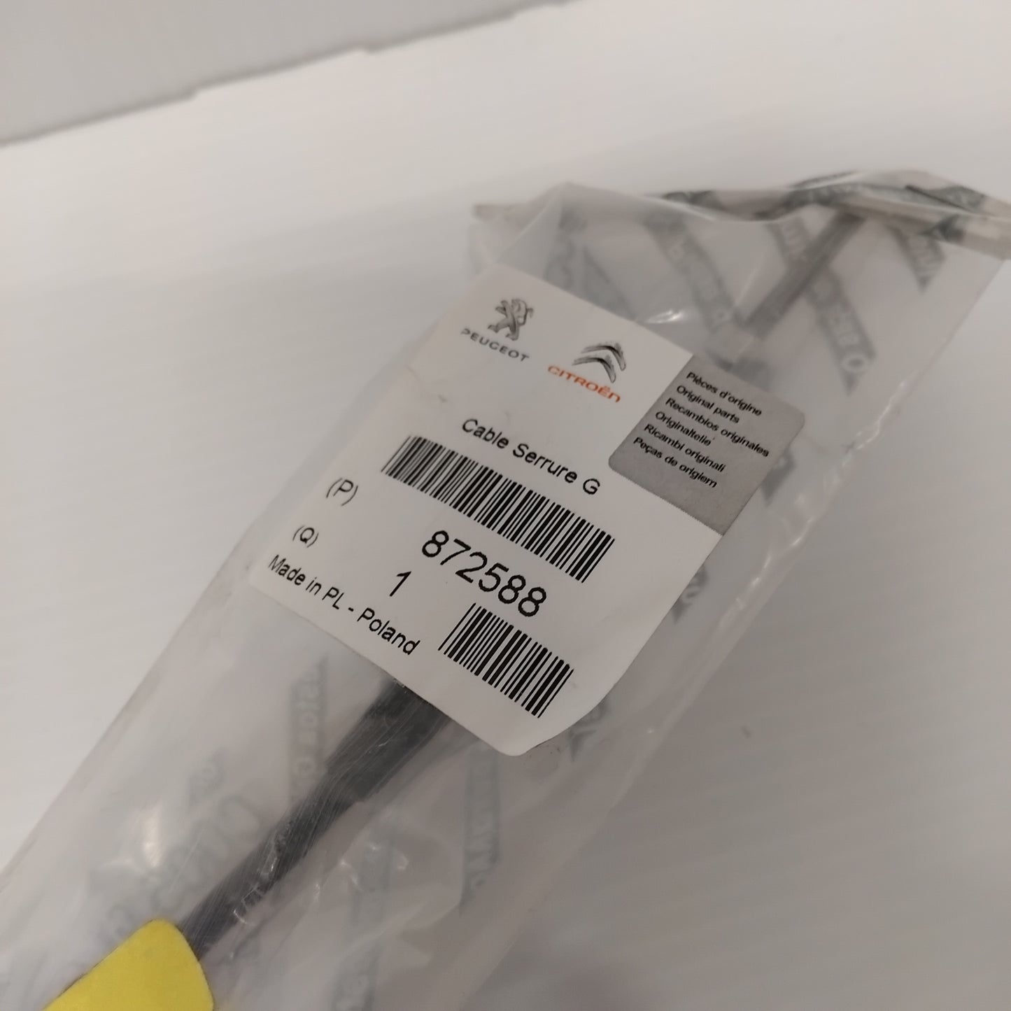 Genuine Peugeot Lock Cable | 872588